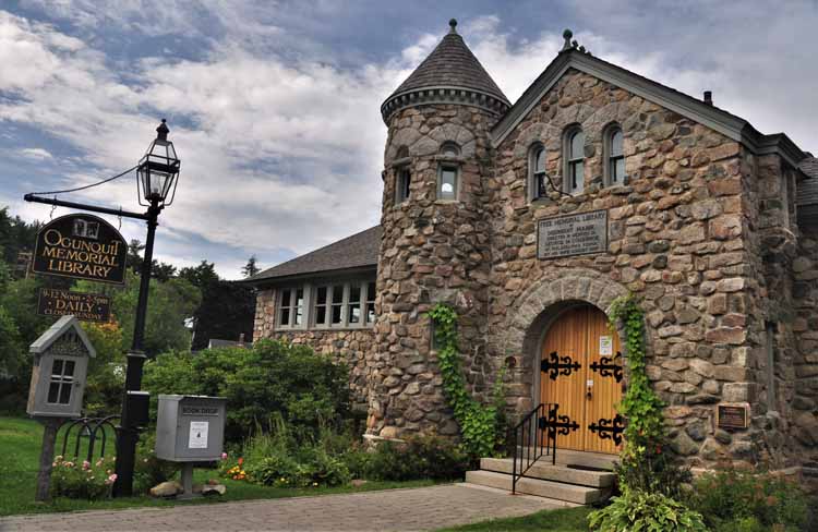 stone library building